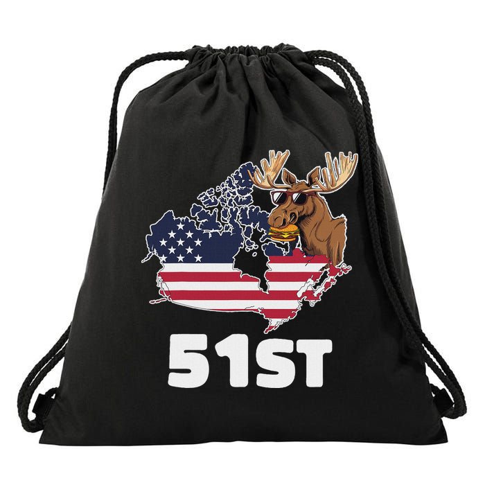 Canada 51st Us State Funny United States Buying Canada Drawstring Bag