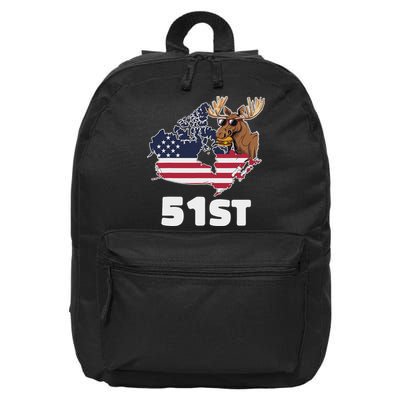 Canada 51st Us State Funny United States Buying Canada 16 in Basic Backpack
