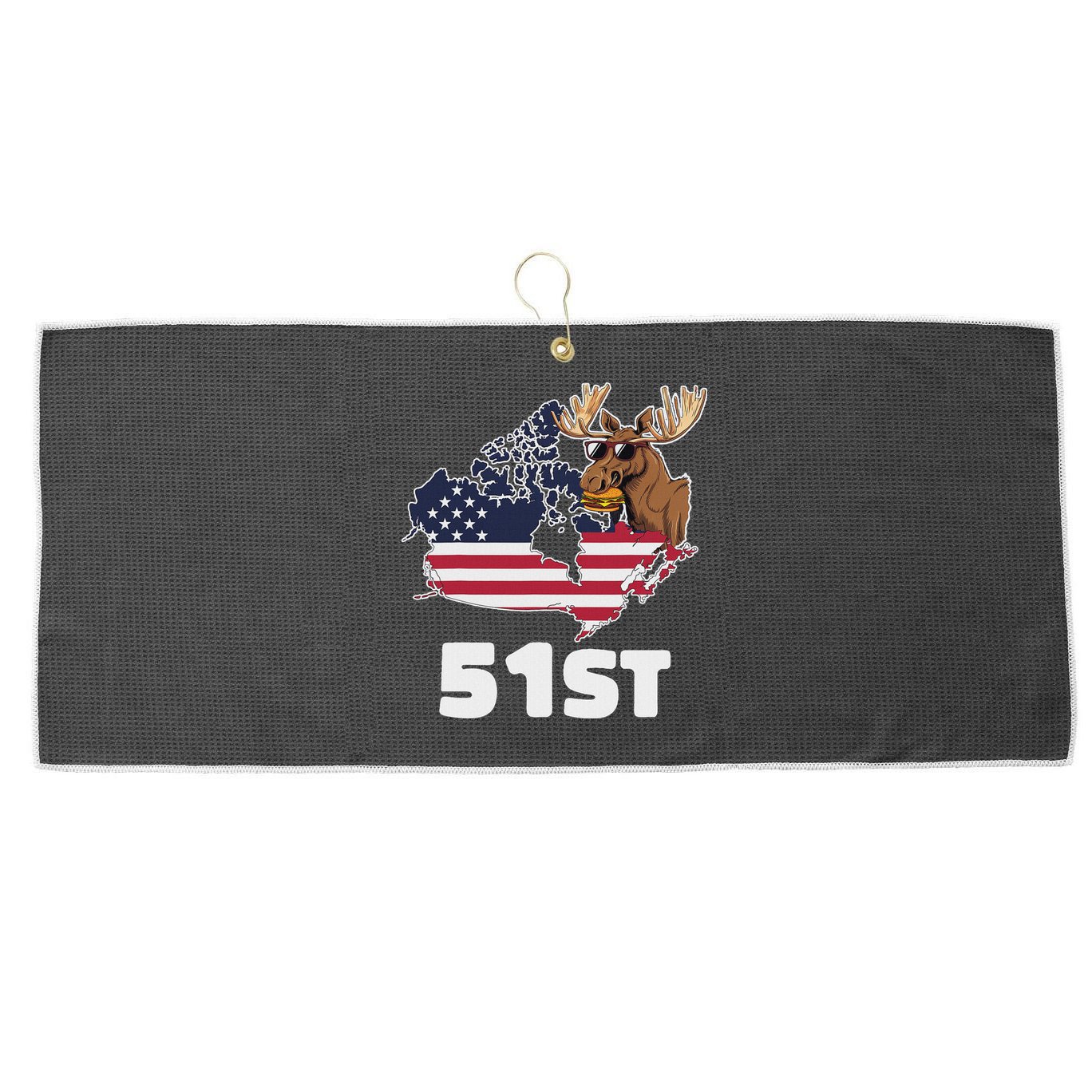 Canada 51st Us State Funny United States Buying Canada Large Microfiber Waffle Golf Towel