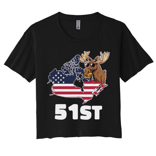 Canada 51st Us State Funny United States Buying Canada Crop Top
