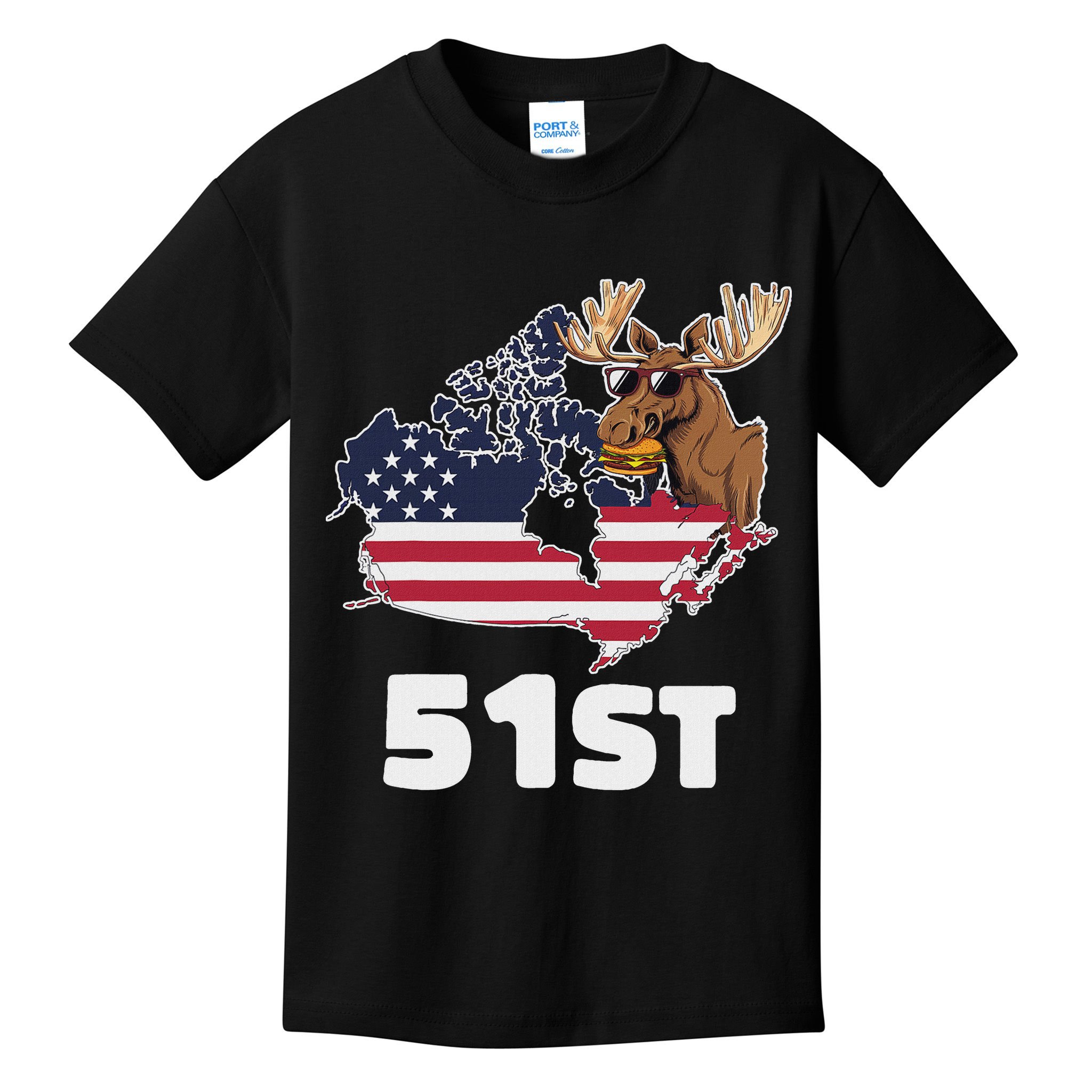 Canada 51st Us State Funny United States Buying Canada Kids T-Shirt