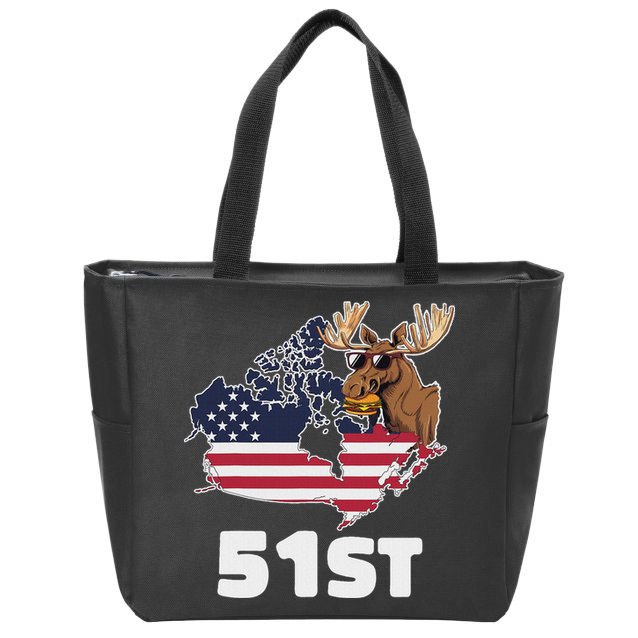 Canada 51st Us State Funny United States Buying Canada Zip Tote Bag