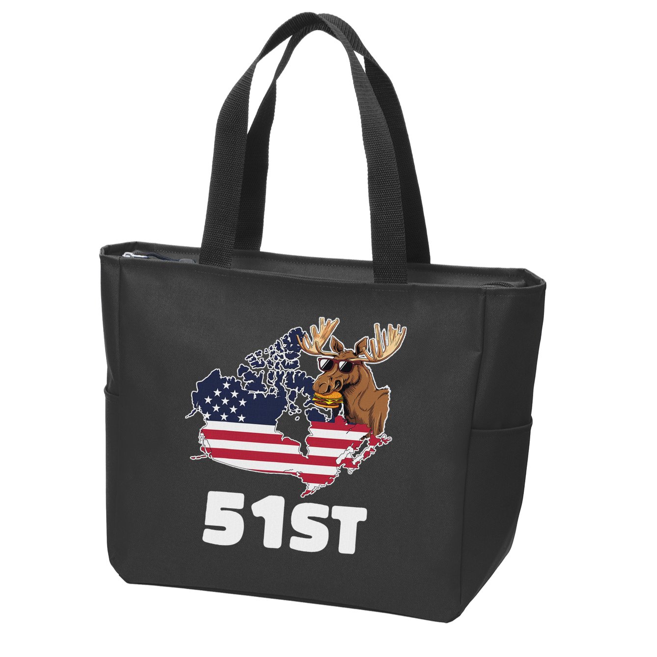 Canada 51st Us State Funny United States Buying Canada Zip Tote Bag