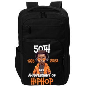 Celebration 50 Years Hip Hop 50th Anniversary Hip Hop Gift Impact Tech Backpack