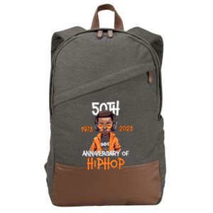 Celebration 50 Years Hip Hop 50th Anniversary Hip Hop Gift Cotton Canvas Backpack