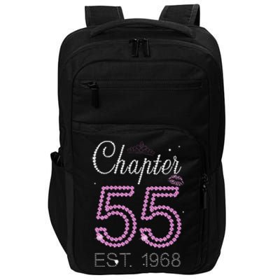 Chapter 55 Years Est 1968 55th Birthday For Womens Impact Tech Backpack