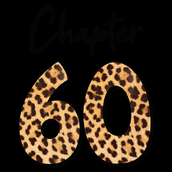 Chapter 60 Anniversary Leopard 60th Birthday Party Crew Cropped Pullover Crew