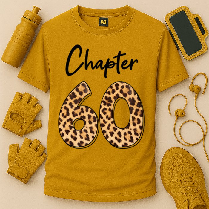 Chapter 60 Anniversary Leopard 60th Birthday Party Crew Cooling Performance Crew T-Shirt