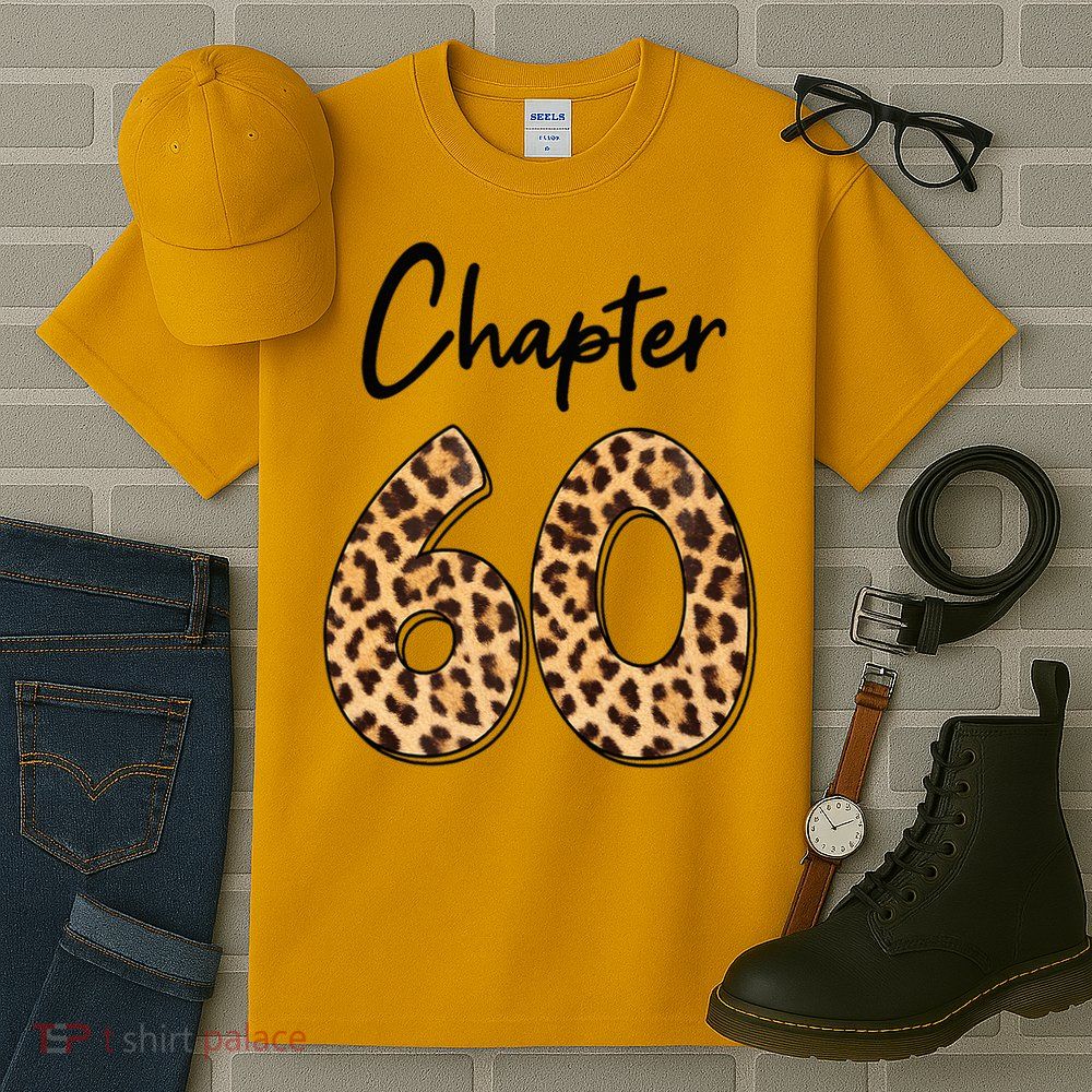 Chapter 60 Anniversary Leopard 60th Birthday Party Crew Tall T-Shirt