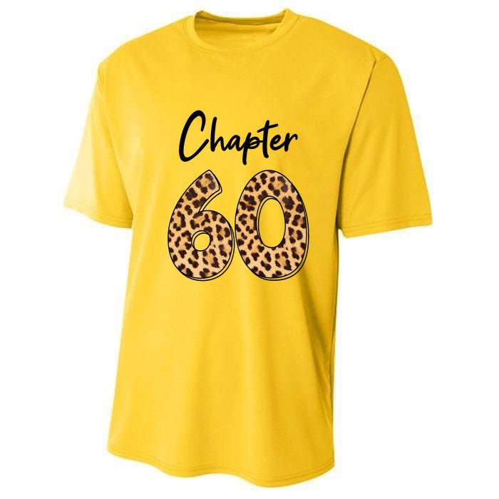 Chapter 60 Anniversary Leopard 60th Birthday Party Crew Youth Performance Sprint T-Shirt