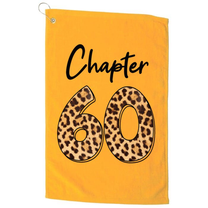 Chapter 60 Anniversary Leopard 60th Birthday Party Crew Golf Towel