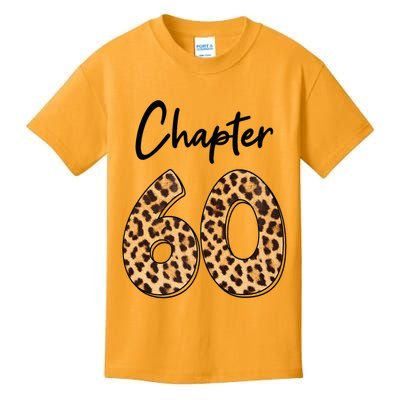 Chapter 60 Anniversary Leopard 60th Birthday Party Crew Kids T-Shirt