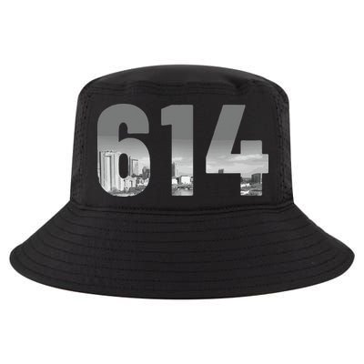 Columbus 614 Area Code Skyline Ohio Vintage Cool Comfort Performance Bucket Hat