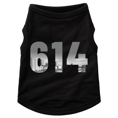 Columbus 614 Area Code Skyline Ohio Vintage Doggie Tank