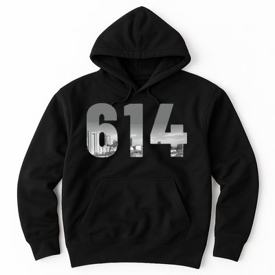 Columbus 614 Area Code Skyline Ohio Vintage Hoodie