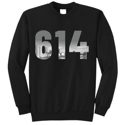 Columbus 614 Area Code Skyline Ohio Vintage Sweatshirt