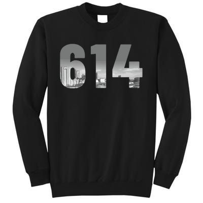 Columbus 614 Area Code Skyline Ohio Vintage Sweatshirt