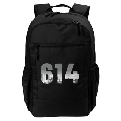 Columbus 614 Area Code Skyline Ohio Vintage Backpack