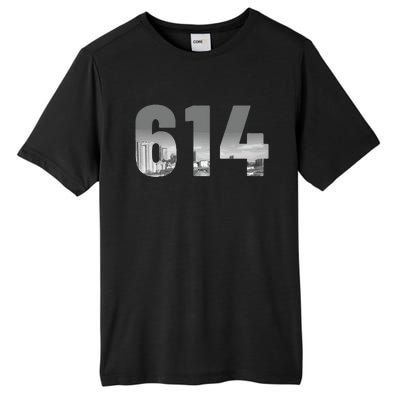 Columbus 614 Area Code Skyline Ohio Vintage Tall Fusion ChromaSoft Performance T-Shirt