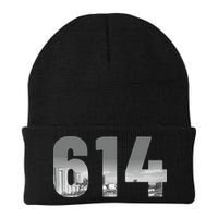 Columbus 614 Area Code Skyline Ohio Vintage Beanie