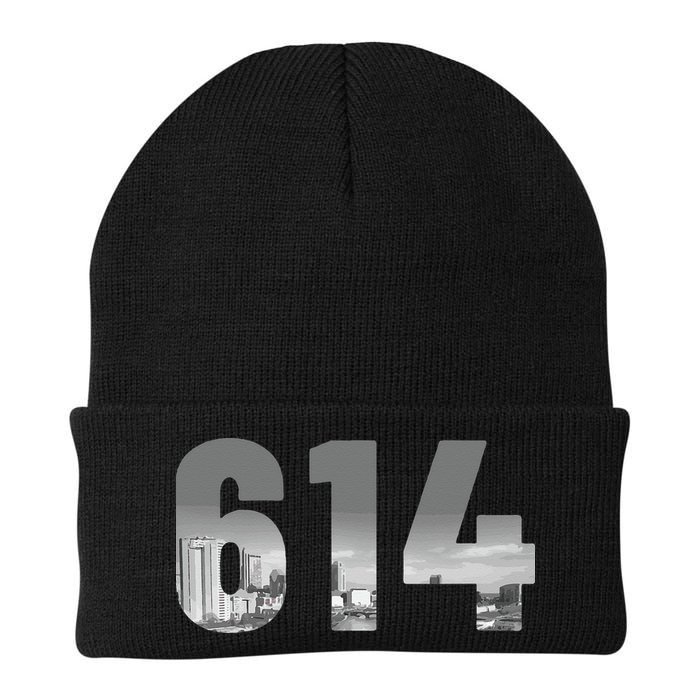 Columbus 614 Area Code Skyline Ohio Vintage Beanie