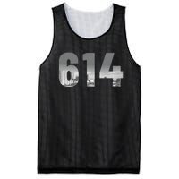 Columbus 614 Area Code Skyline Ohio Vintage Mesh Reversible Basketball Jersey Tank