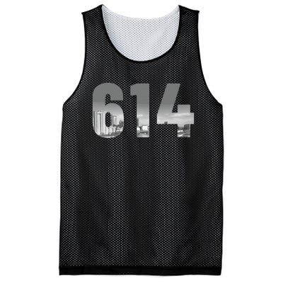 Columbus 614 Area Code Skyline Ohio Vintage Mesh Reversible Basketball Jersey Tank