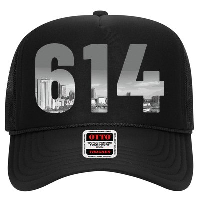 Columbus 614 Area Code Skyline Ohio Vintage Hat