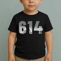 Columbus 614 Area Code Skyline Ohio Vintage Toddler T-Shirt