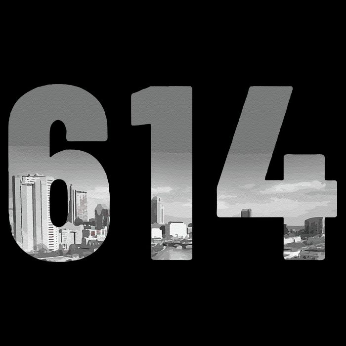 Columbus 614 Area Code Skyline Ohio Vintage Toddler T-Shirt