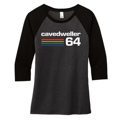 Cavedweller 64 Women's Tri-Blend 3/4-Sleeve Raglan Shirt