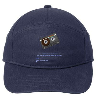 Commodore 64 Cassette Tape Loading... 7-Panel Snapback Hat