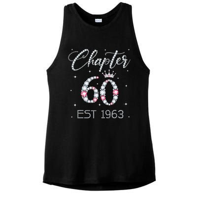 Chapter 60 EST 1963 60Th Birthday Gift For Women Ladies Ladies PosiCharge Tri-Blend Wicking Tank