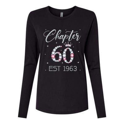 Chapter 60 EST 1963 60Th Birthday Gift For Women Ladies Womens Cotton Relaxed Long Sleeve T-Shirt