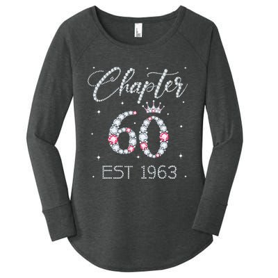 Chapter 60 EST 1963 60Th Birthday Gift For Women Ladies Women's Perfect Tri Tunic Long Sleeve Shirt