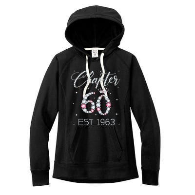 Chapter 60 EST 1963 60Th Birthday Gift For Women Ladies Women's Fleece Hoodie