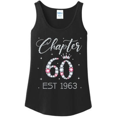 Chapter 60 EST 1963 60Th Birthday Gift For Women Ladies Ladies Essential Tank