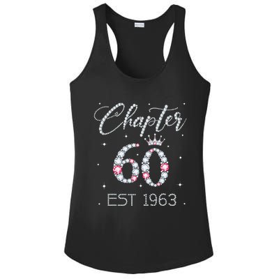 Chapter 60 EST 1963 60Th Birthday Gift For Women Ladies Ladies PosiCharge Competitor Racerback Tank