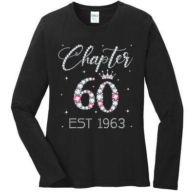 Chapter 60 EST 1963 60Th Birthday Gift For Women Ladies Ladies Long Sleeve Shirt