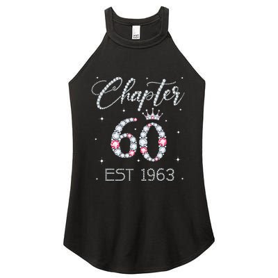 Chapter 60 EST 1963 60Th Birthday Gift For Women Ladies Women's Perfect Tri Rocker Tank