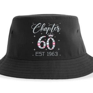 Chapter 60 EST 1963 60Th Birthday Tee Gift For Wo Ladies Sustainable Bucket Hat