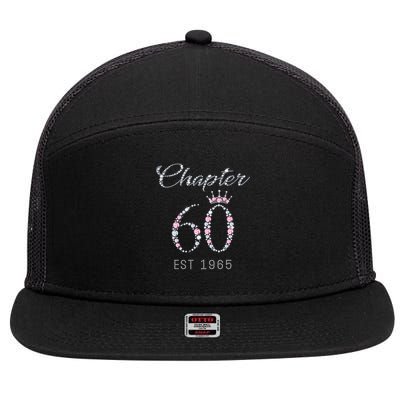 Chapter 60 EST 1965 60Th Birthday Present 7 Panel Mesh Trucker Snapback Hat