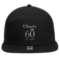 Chapter 60 EST 1965 60Th Birthday Present 7 Panel Mesh Trucker Snapback Hat