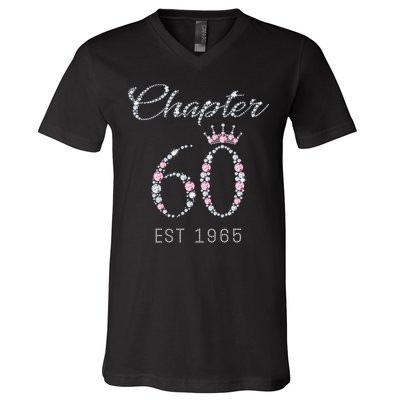 Chapter 60 EST 1965 60Th Birthday Present V-Neck T-Shirt