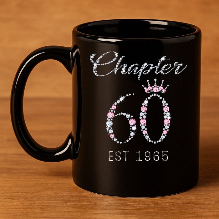 Chapter 60 EST 1965 60Th Birthday Present 11oz C Handle Ceramic Mug