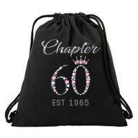 Chapter 60 EST 1965 60Th Birthday Present Drawstring Bag