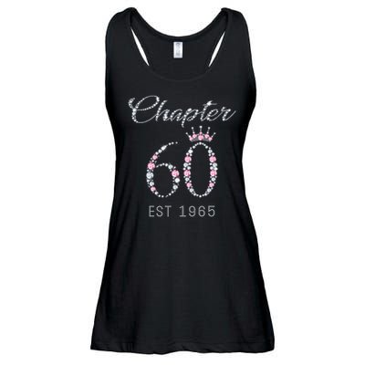 Chapter 60 EST 1965 60Th Birthday Present Ladies Essential Flowy Tank