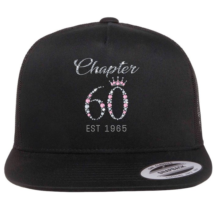 Chapter 60 EST 1965 60Th Birthday Present Flat Bill Trucker Hat
