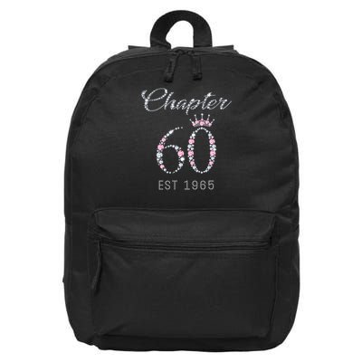 Chapter 60 EST 1965 60Th Birthday Present 16 in Basic Backpack