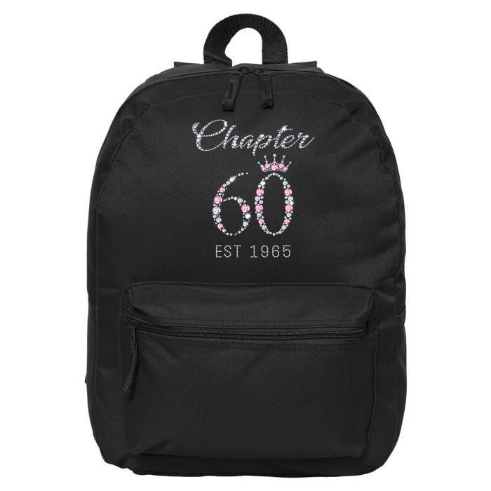 Chapter 60 EST 1965 60Th Birthday Present 16 in Basic Backpack